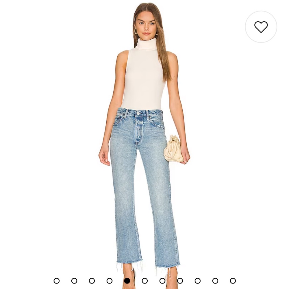 Show Me Your Mumu Turtle Bodysuit in Cream Rib Knit